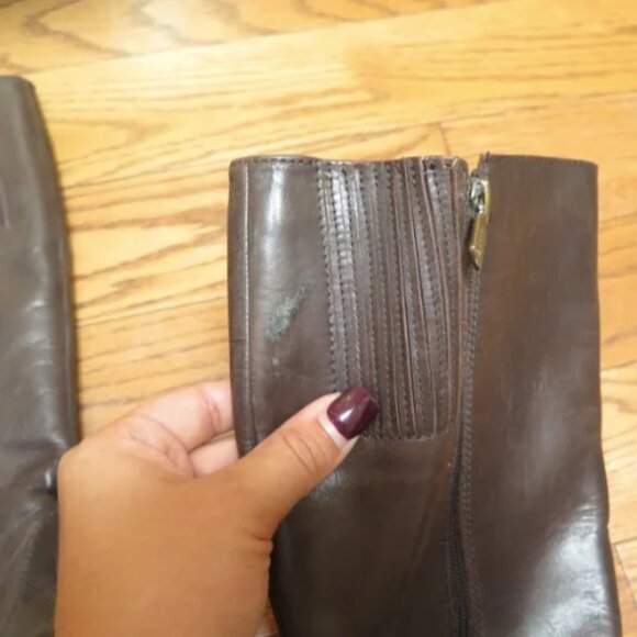 Naturalizer Tall Brown Genuine Leather Boots - Picture 6 of 16